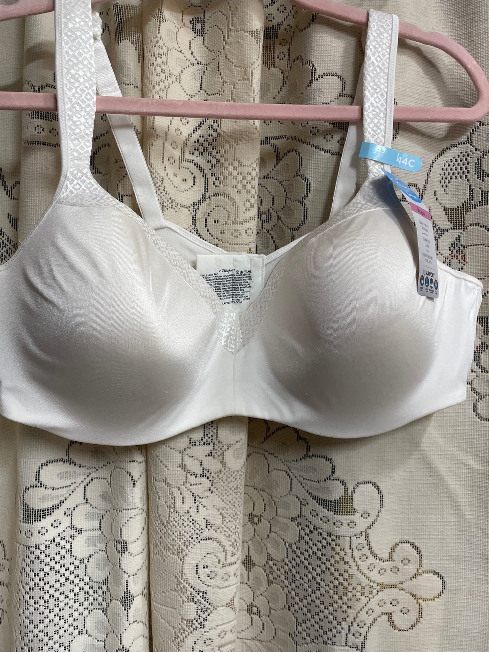 Playtex White Full-Coverage Comfort Bra - 44C NWT